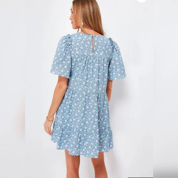 Hyacinth House Tuckernuck Romi Blue Floral Dress M - Picture 2 of 6